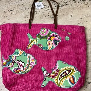 Vera Bradley Tuti Fruiti Beach Bag NWT